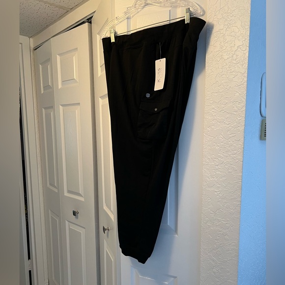 JONES NY BLACK 2X CARGO JOGGERS - Picture 1 of 14